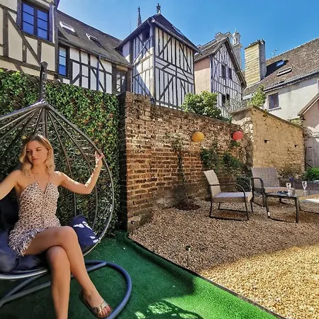 Le De La Cathedrale - Jacuzzi - Sauna - Champagne - Netflix - Wifi Lägenhet Troyes